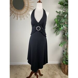 Y2k La Belle L Midi Dress Halter Evening Gown Babydoll Witchy Fairy Hanky Hem